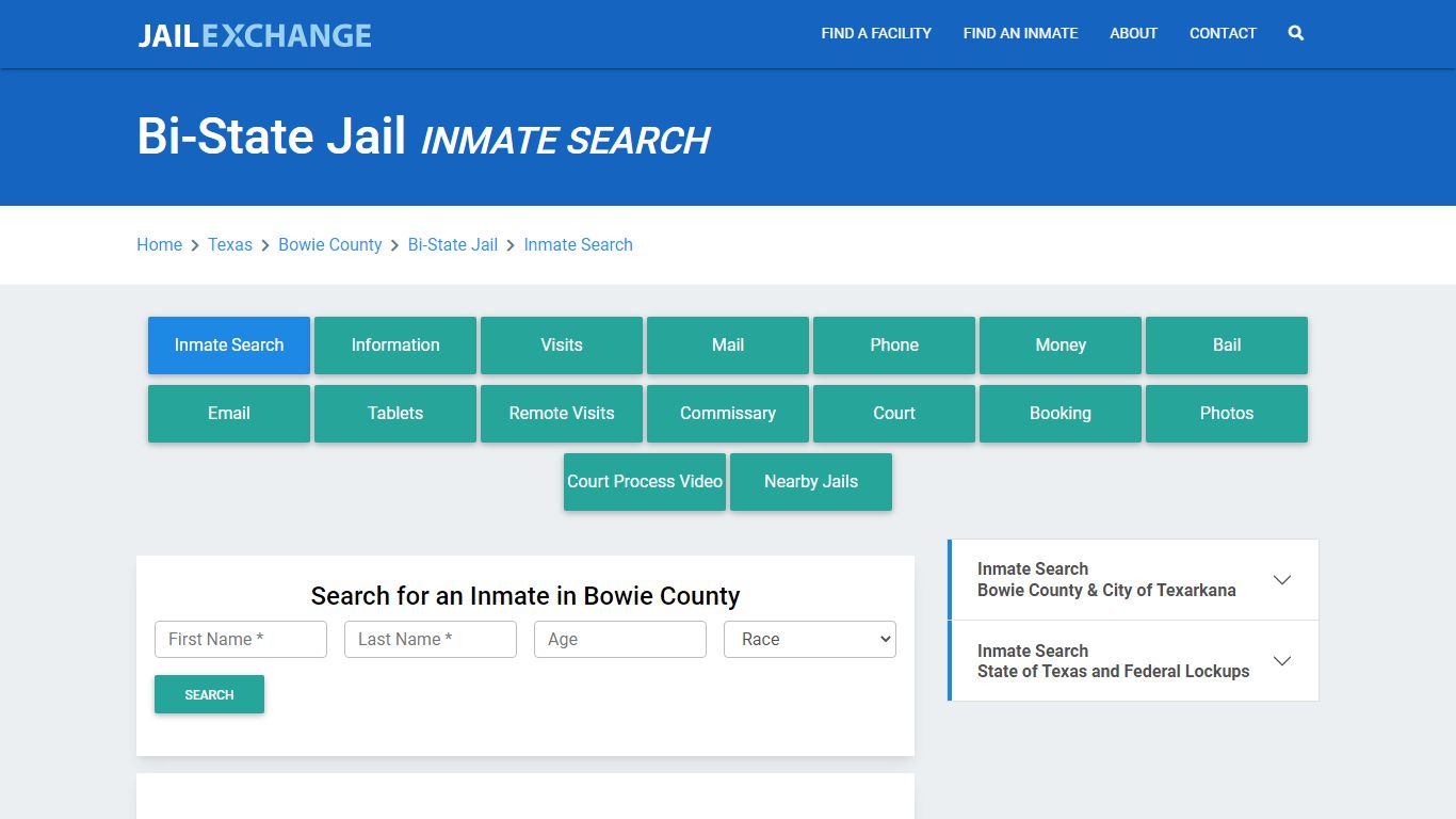 Bi-State Jail, TX Inmate Search: Roster & Mugshots - Jail Exchange